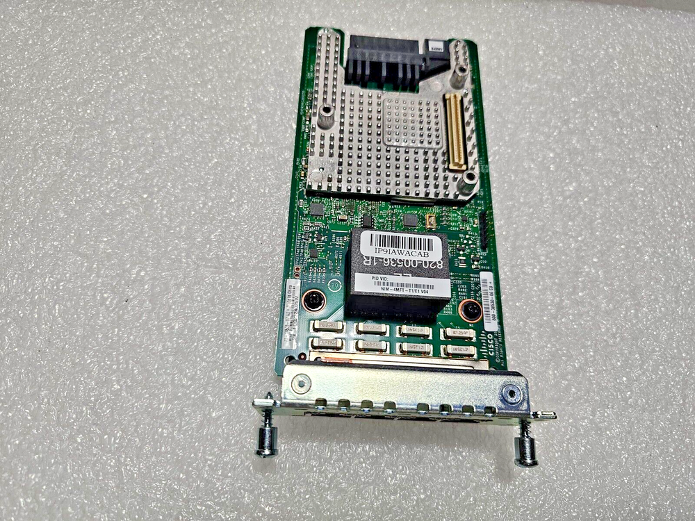 Cisco NIM-4MFT-T1/E1 4 port Multi-flex Trunk Voice/Clear-channel Data T1/E1