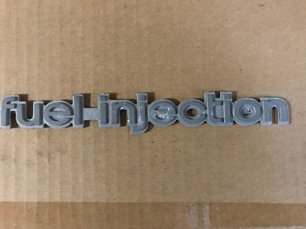 RARE GM PROTOTYPE -- Emblem Cast Casting -- Electronic Fuel Injection