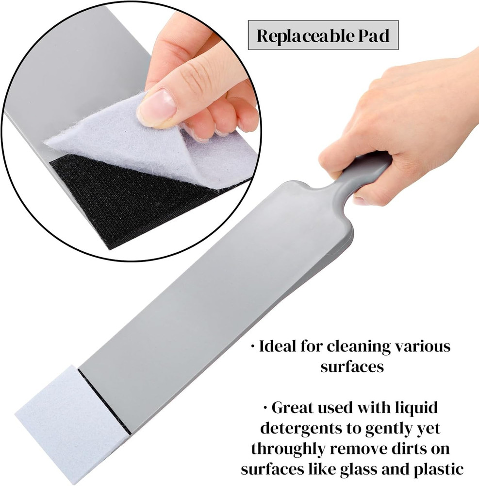 3 Pcs Window Tint Tools Long Handle Auto Bulldozer Squeegee Scrubber Paddle Flat