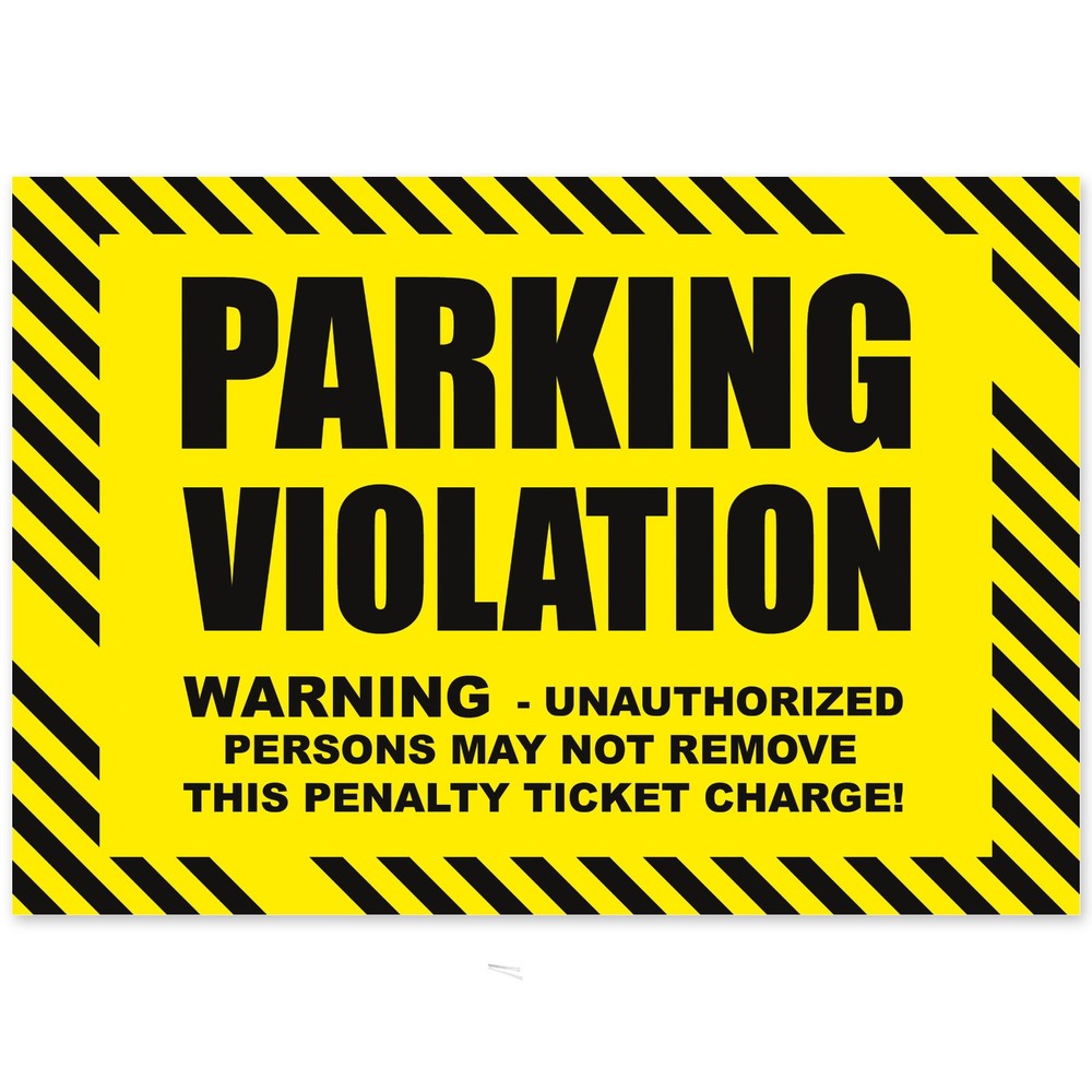 Prank Parking Violation Cards 20 Pack