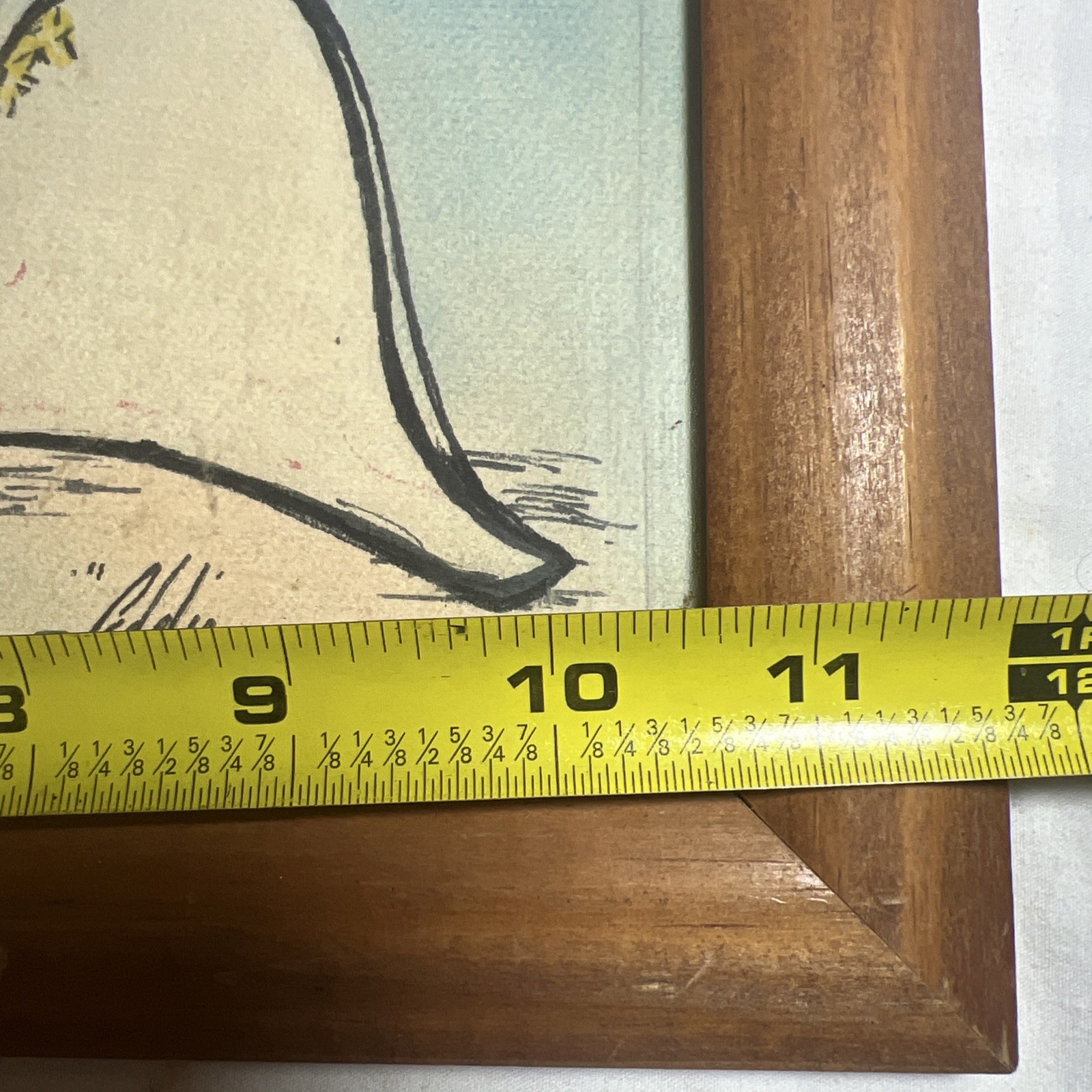 Zulu Cowhide Shield Framed Painting Signed