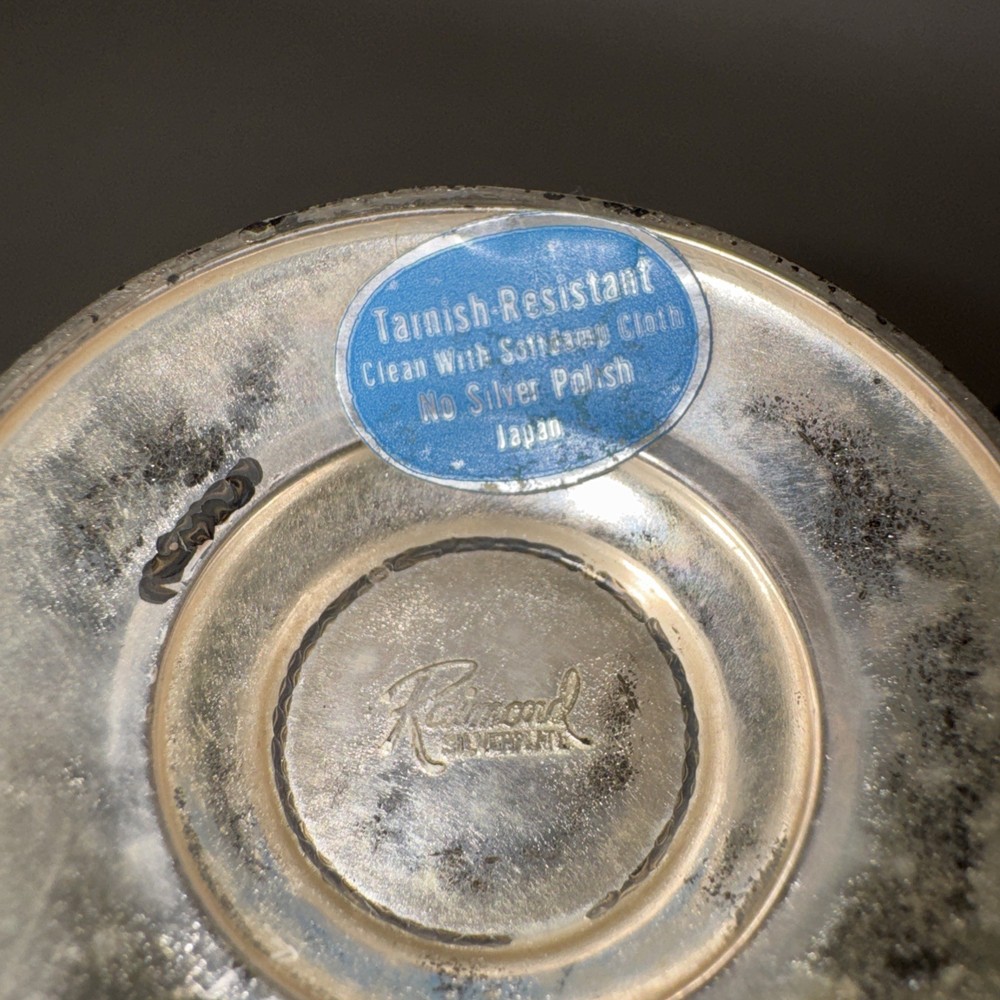 Raimond Silver Plated Muffineer Sugar Shaker Pierced Dome Top Etched Japan Vtg