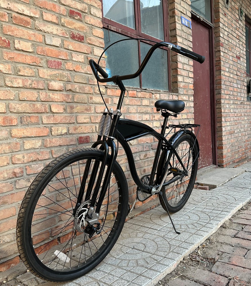 26" Springer Fork 1" Threaded - Cruiser Chopper Bike Dual Spring Classical Fork