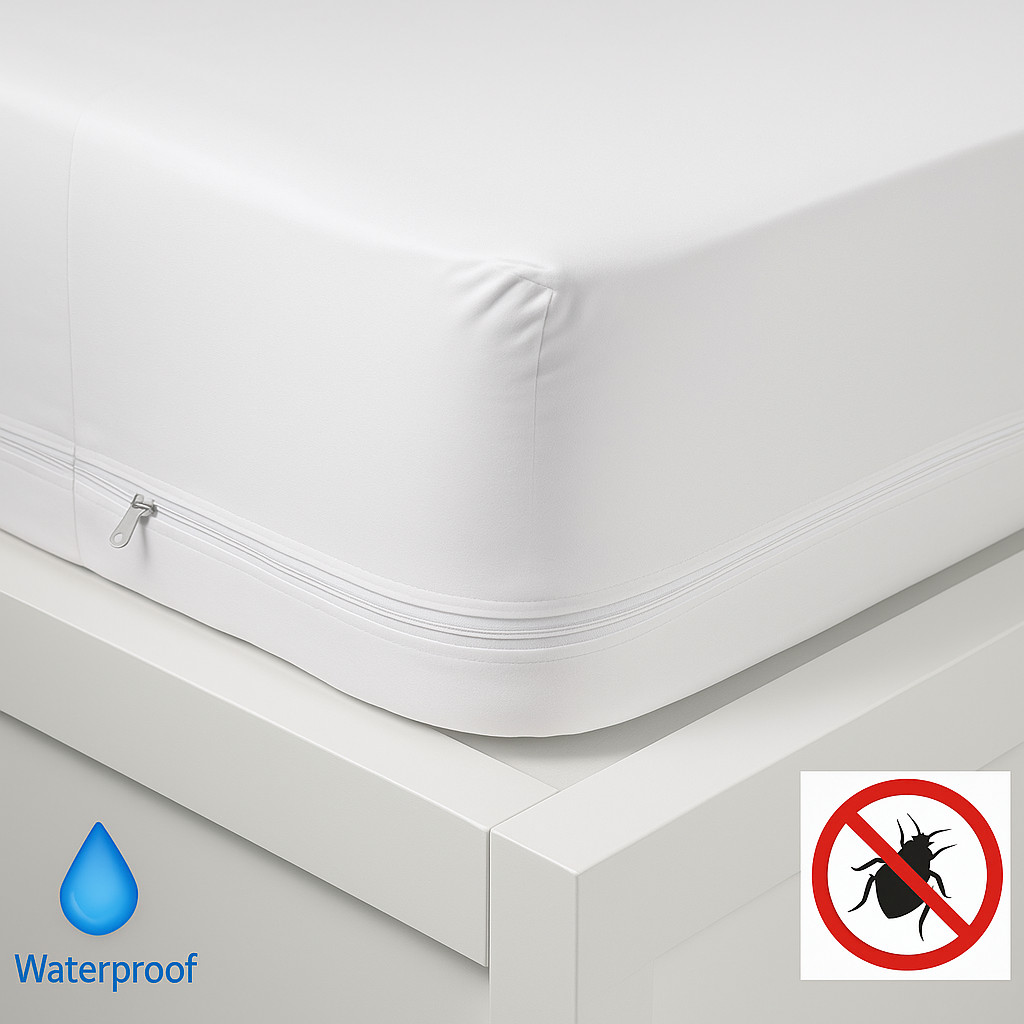 Zippered Mattress Encasement Bed Bug Proof Waterproof Mattress Cover Protector