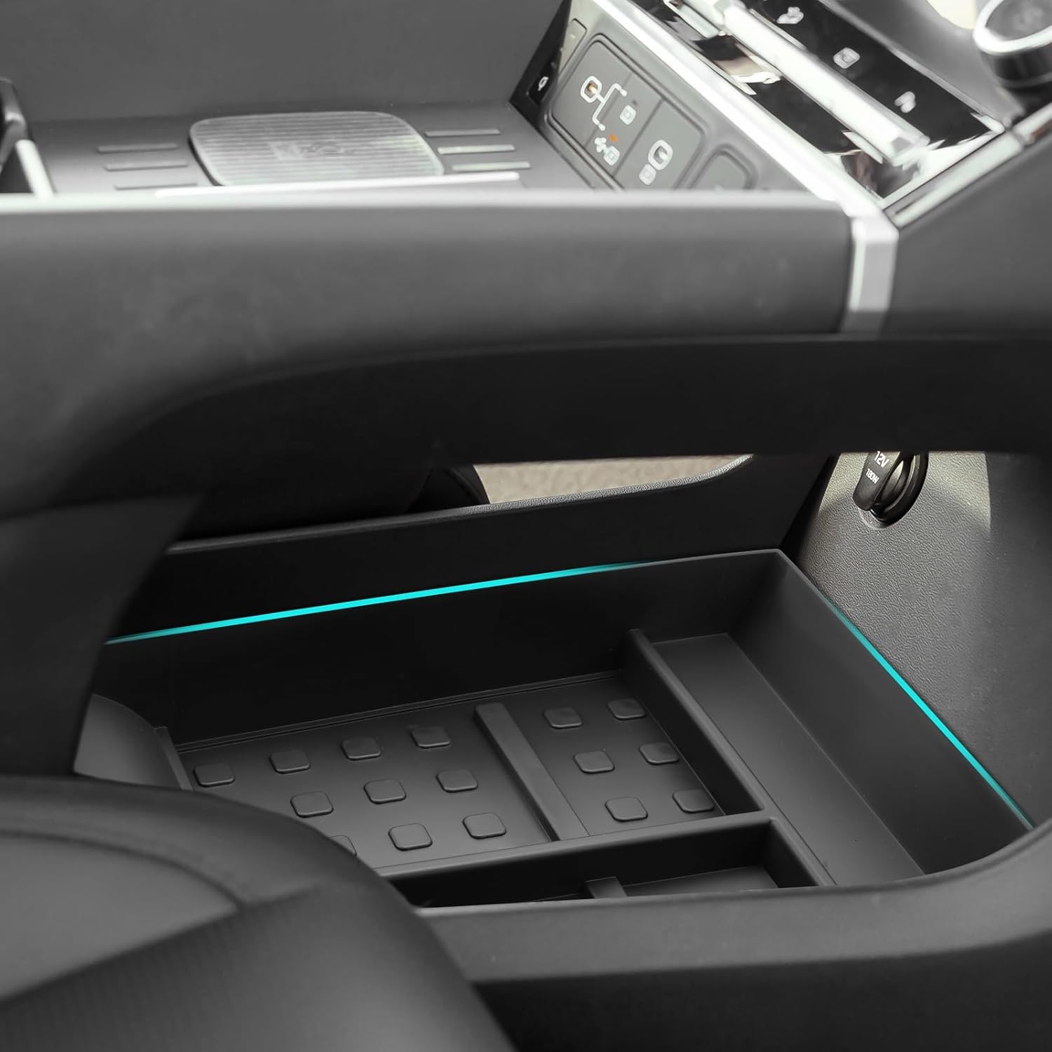 SHAOHAO for 2025 2026 Hyundai Santa Fe Under Console Organizer Tray for 2024 202