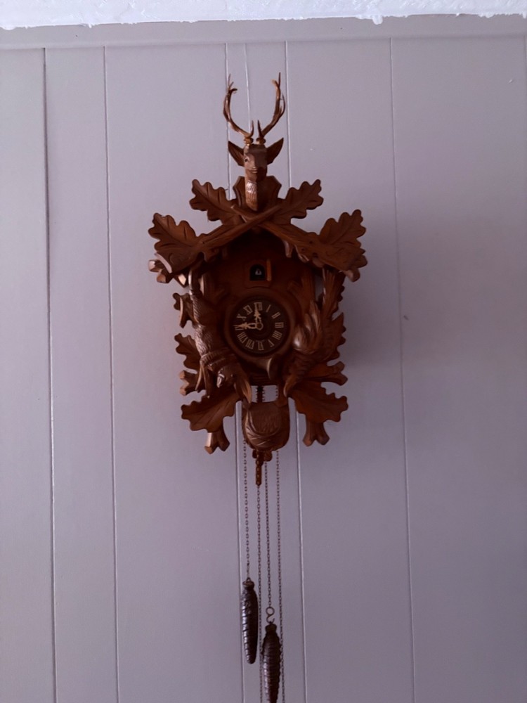 Head of deer coo coo clock