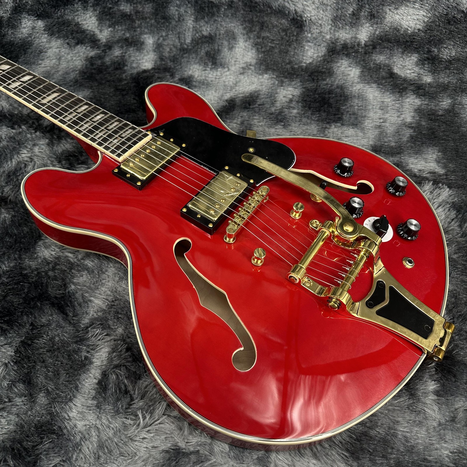 Back to the Future"1955"ES-345 Cherry Red Electric Guitar Rosewood Fingerboard