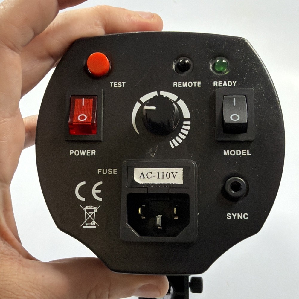 Studio Flash BY-180B Photography Studio Flash Light Tested Works + Mount