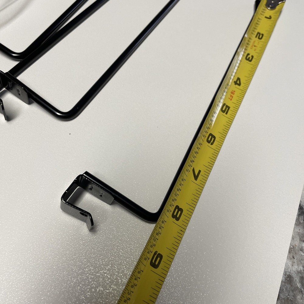 34 8” Black Hooks Peg Board Rack Display