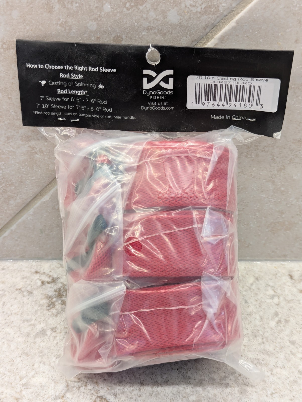 DynoGoods Fishing Rod Sleeve, 3 Pack, 7ft 10in Casting Rod Protector/Rod Sock