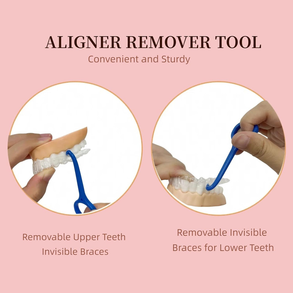 25PCS Aligner Remover Tool,Clear Aligner Removal Tool for Invisalign,Mix 5 Brigh