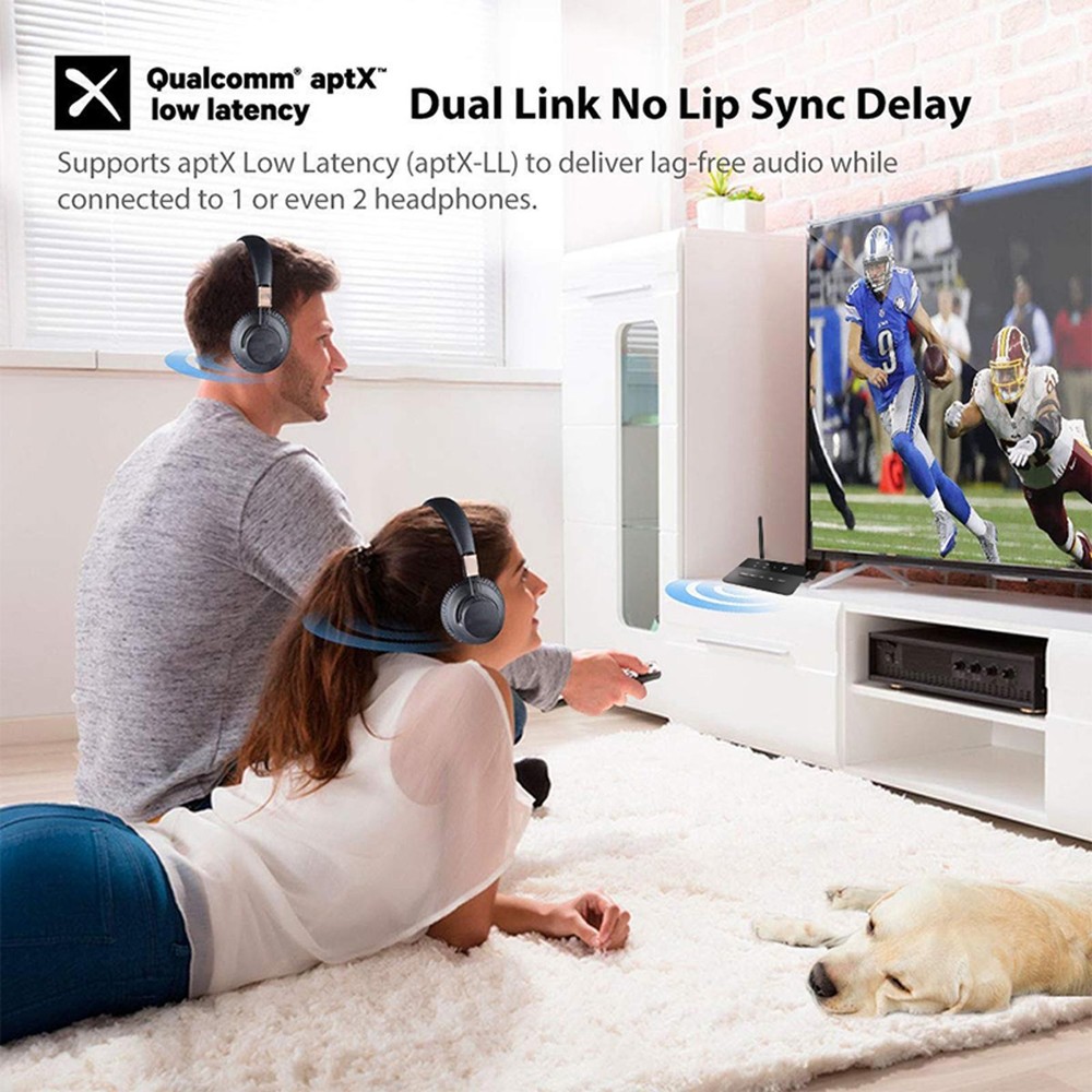 Bluetooth 5.0 RCA Transmitter Receiver Audio Adapter Converter 3.5mm AUX Jack A