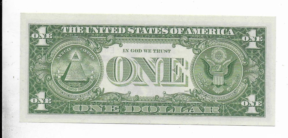 $1 1957-A Smith Dillon Silver Cert. EA Block GEM Crisp Uncirculated
