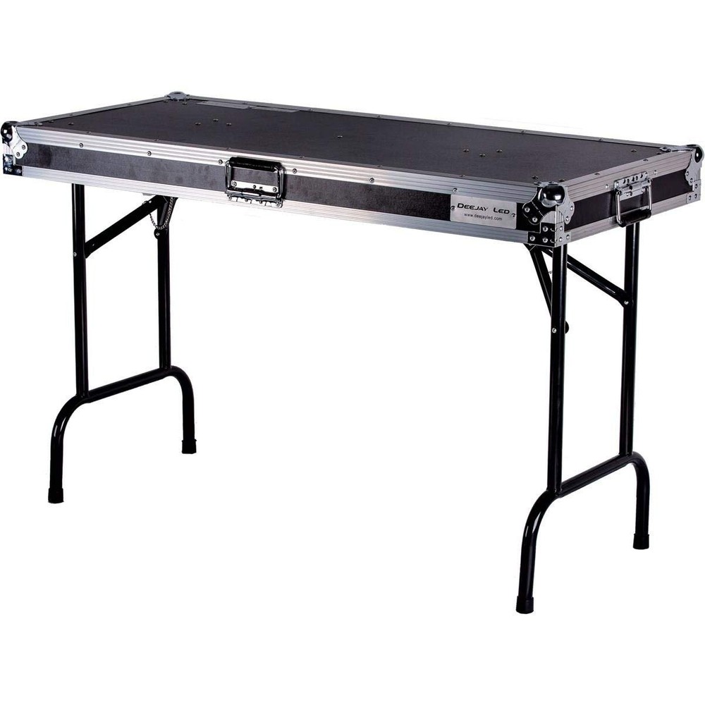 DEEJAY LED TBHTABLE48 Fly Drive Case Universal Fold Out DJ Table Engineered...