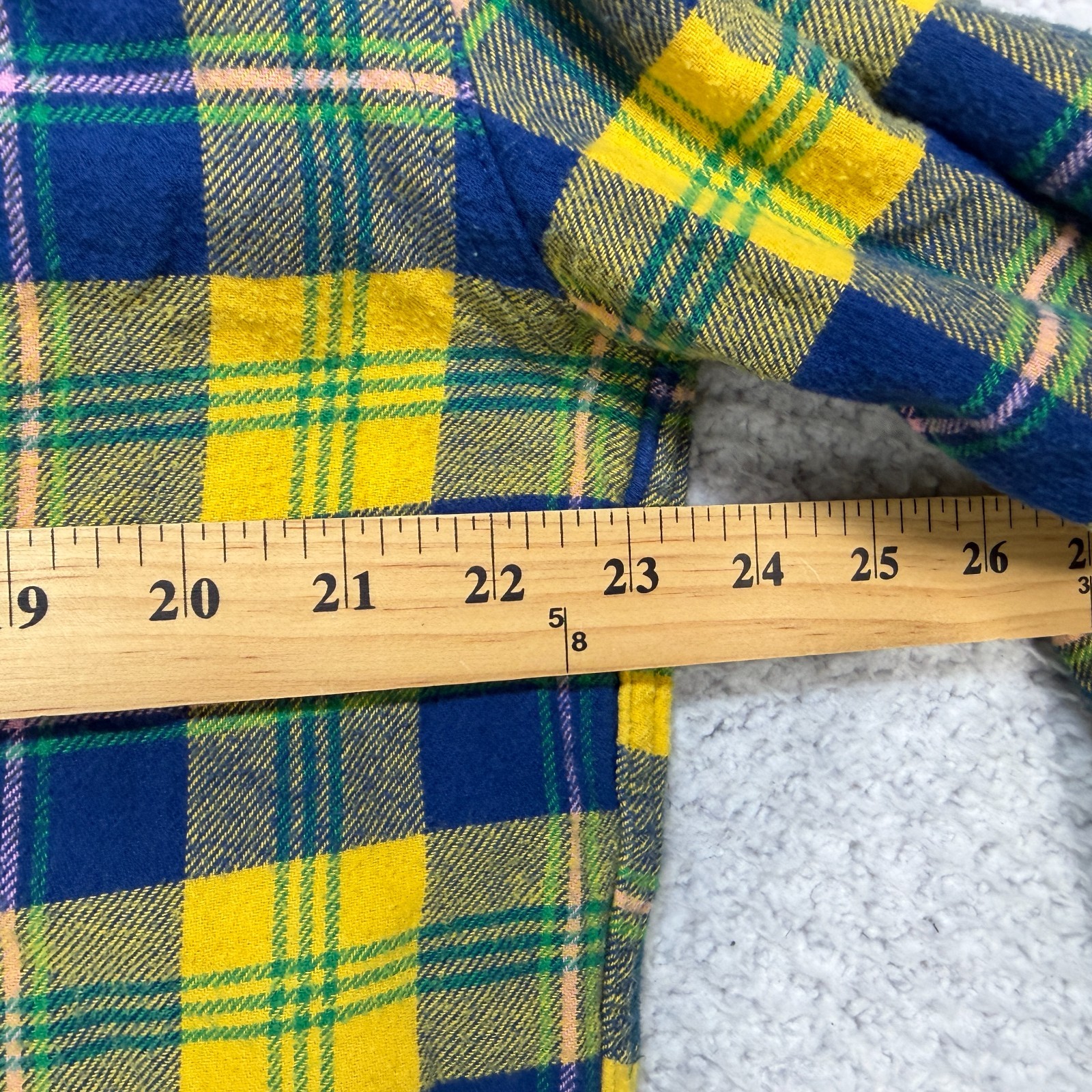 Disney Parks The Three Caballeros Full Zip Hoodie Yellow Blue Plaid Size Large