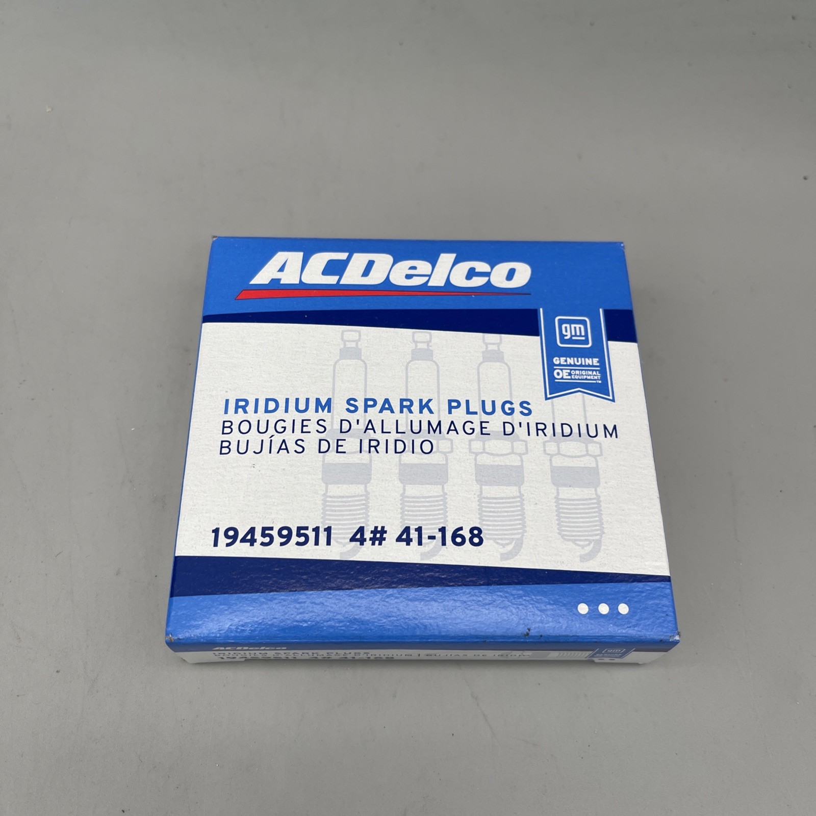 4 Pack Genuine GM Spark Plug 19459511 41-168 Brand New