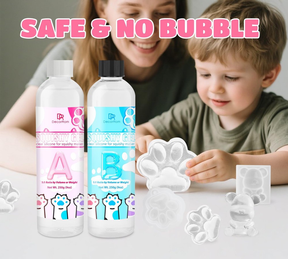 Taba Squishy Kit - 18oz Transparent Liquid small to medium,