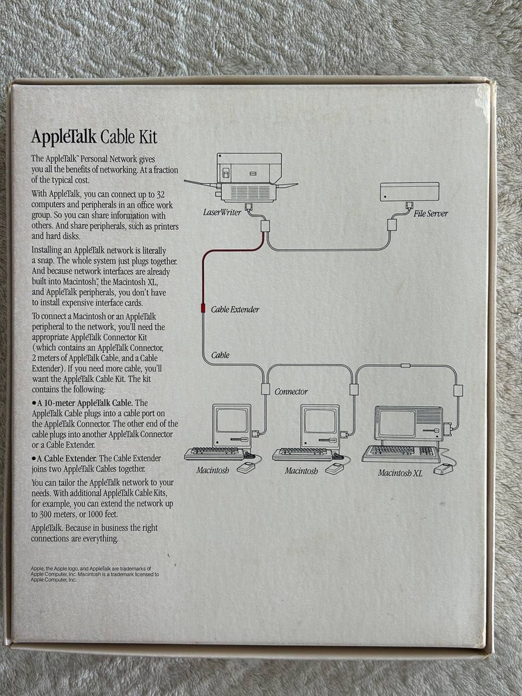 Macintosh AppleTalk Cable Kit M2014