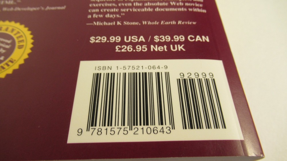 TEACH YOURSELF WEB PUBLISHING WITH HTML 3.0 book second edition preowned 