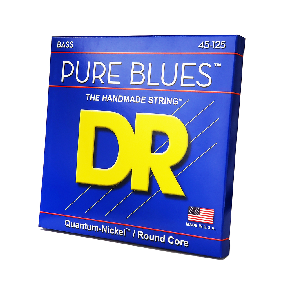 DR Strings Pure Blues Nickel 5-String Bass Strings Medium 45-125