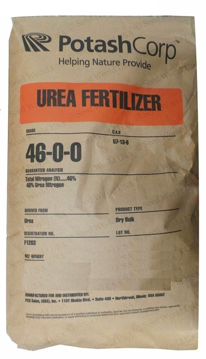 100% Urea Nitrogen Fertilizer / Gold Refining prilled - Fast Free Shipping