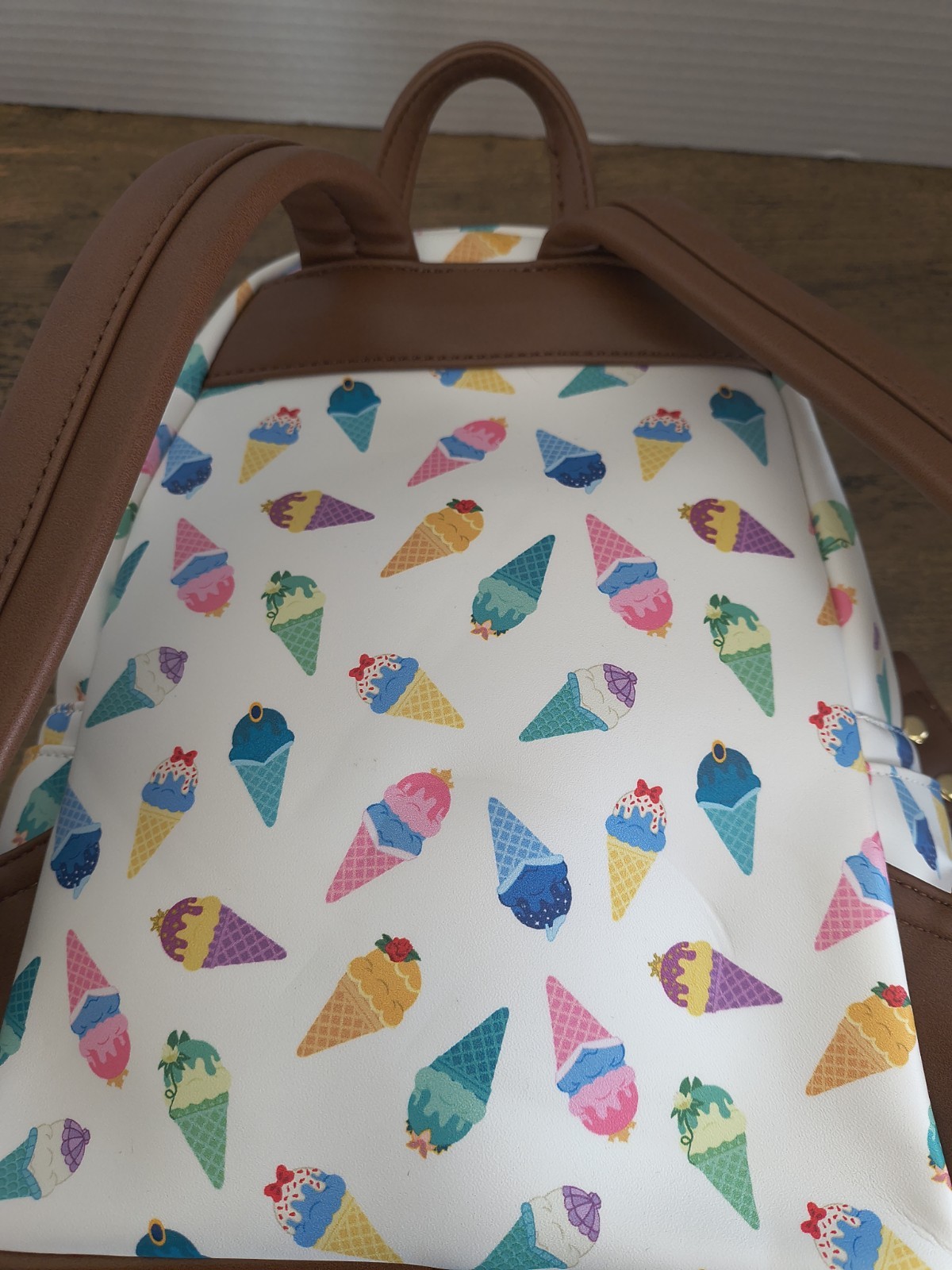 Loungefly Disney Princess Ice Cream Cone Mini Backpack Pre Own