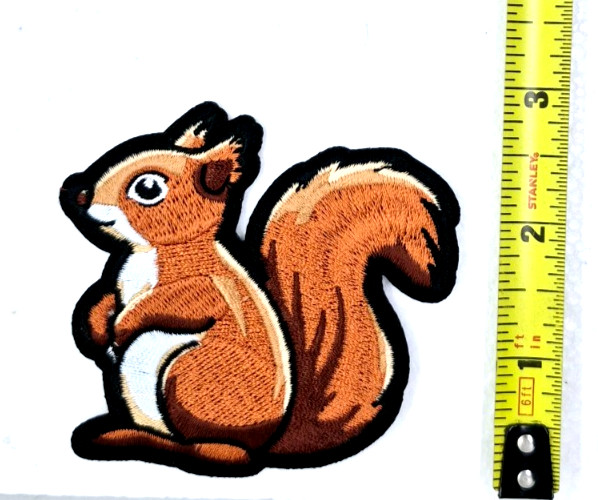 Cute Ground Squirrel Iron-On Embroidered Patch 3" X 2 3/4"