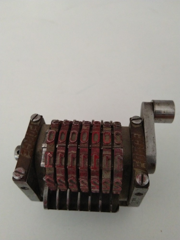 Force 7 Digit Numbering Machine 17". Offset Printing Forward.