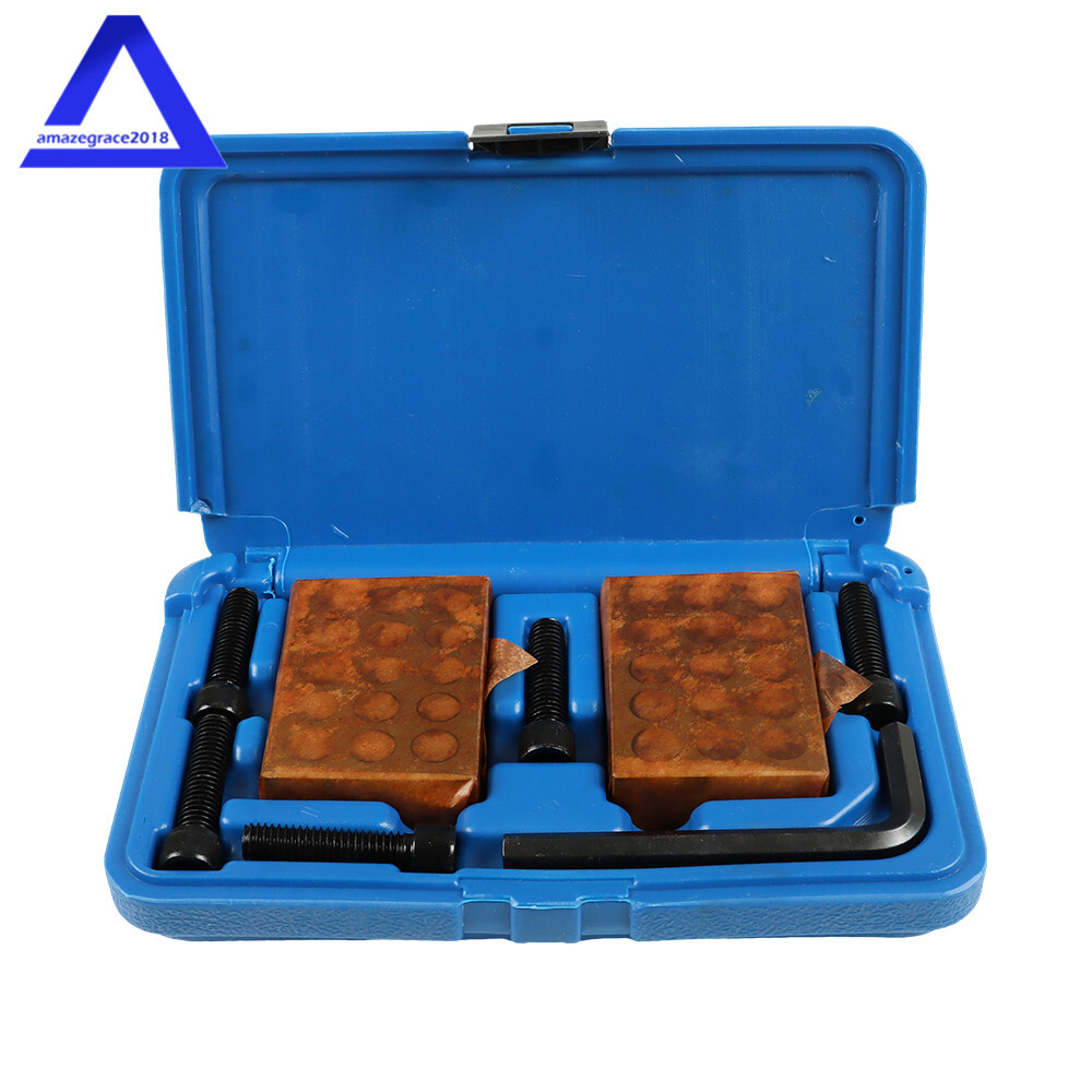 8 Piece 1-2-3 123 23 Hole Precision 0.0001 Block Set With Screws HEX KEY