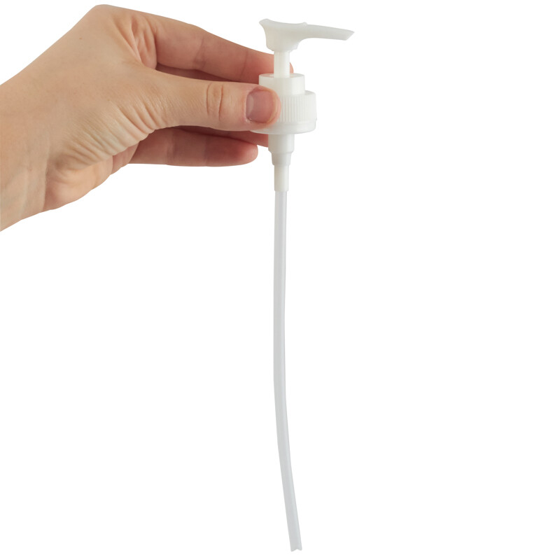 Bulk Buy White Threaded Dispenser Pumps with Collars - 12 Sets