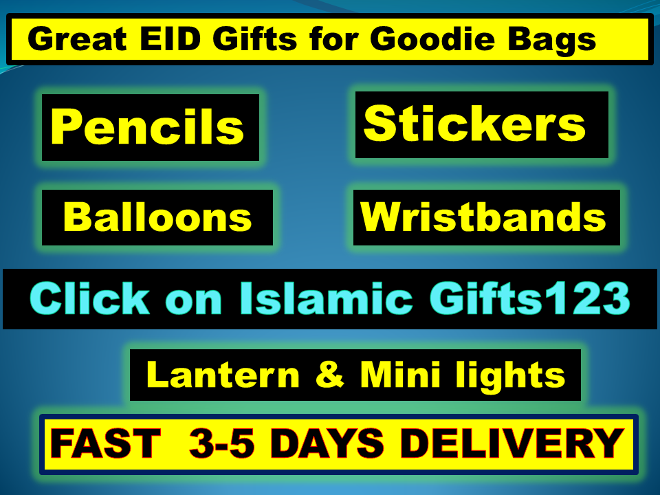 Eid Pencils Eid favors Islamic Gift Eid Party decor Eid Kids Gift Ramadan Gifts