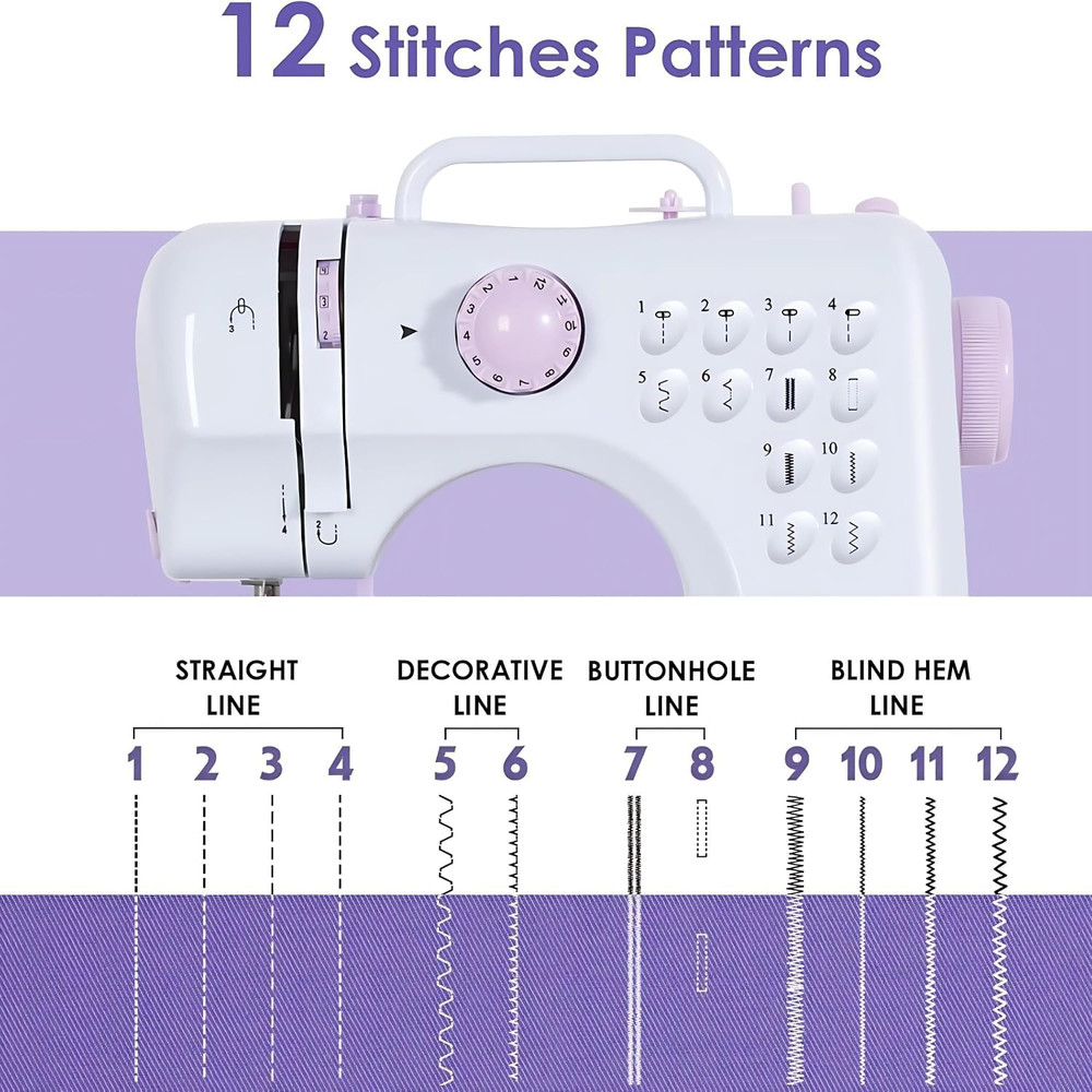Sewing Machine, Basic Sewing Machine with Foot Pedal, Stitching Machine for Chil