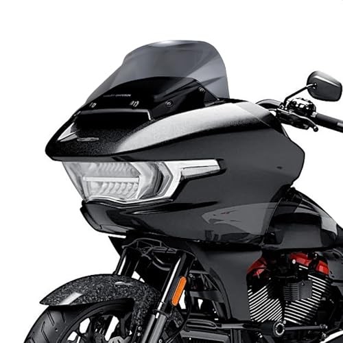 11.5" Wave Windshield Windscreen Wind Splitter Compatible for Harley Dark Smoke