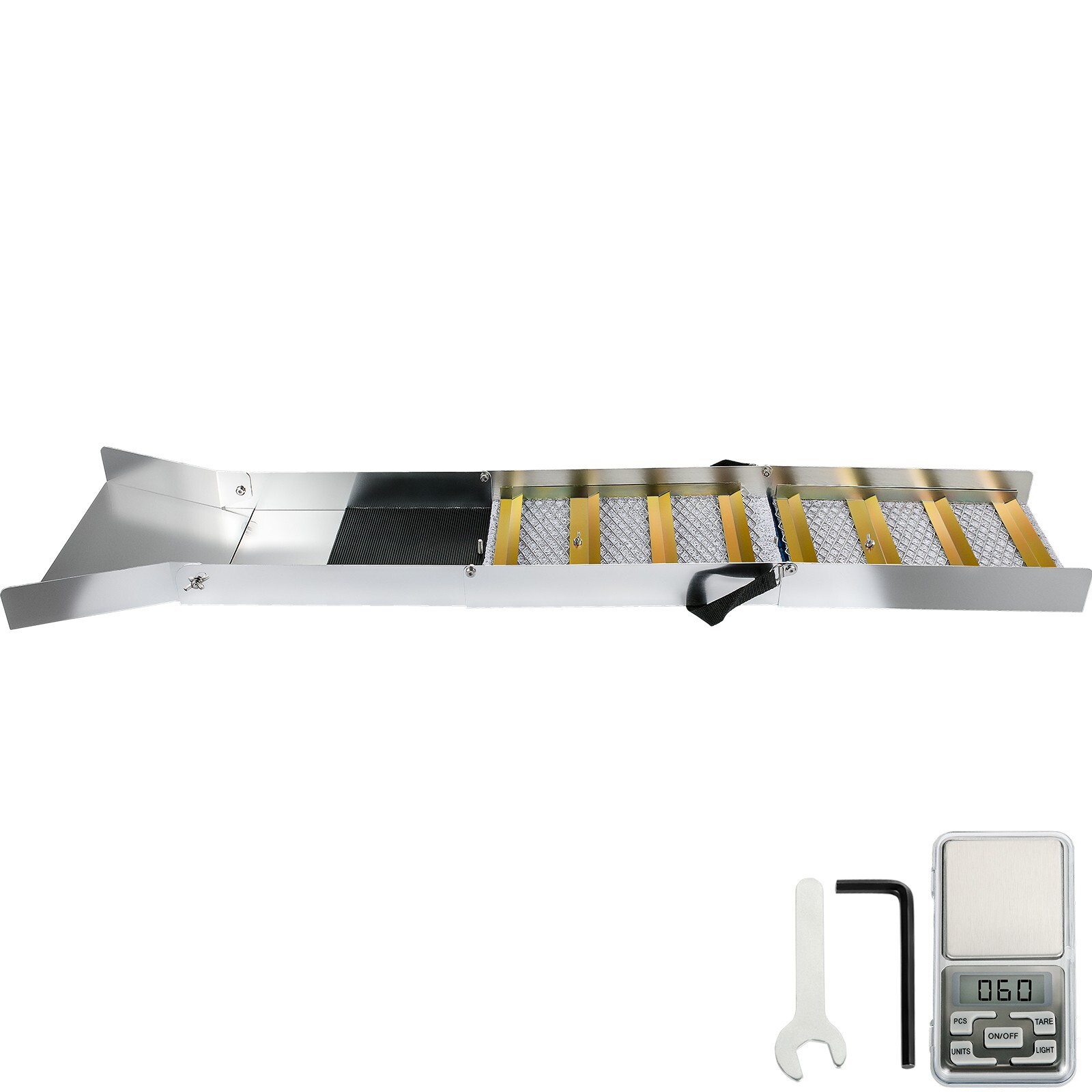 50" Folding Aluminum Alloy Sluice Box for Gold Panning and Prospecting