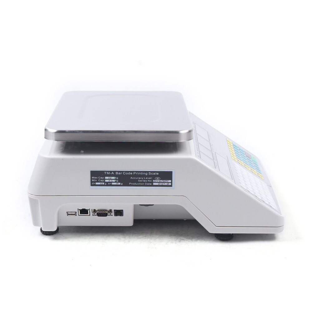 66lbs Digital Computing Price Scale Supermarket Barcode Printer Electronic Scale