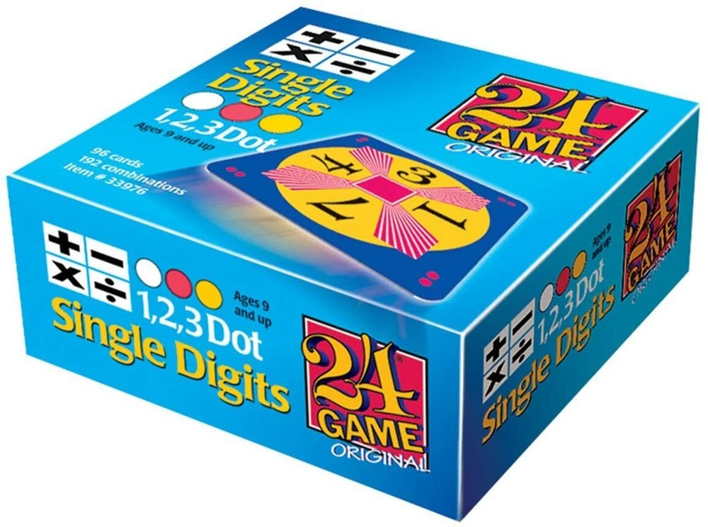 NEW 24 Game 96-card deck: Single Digits Math Card Game