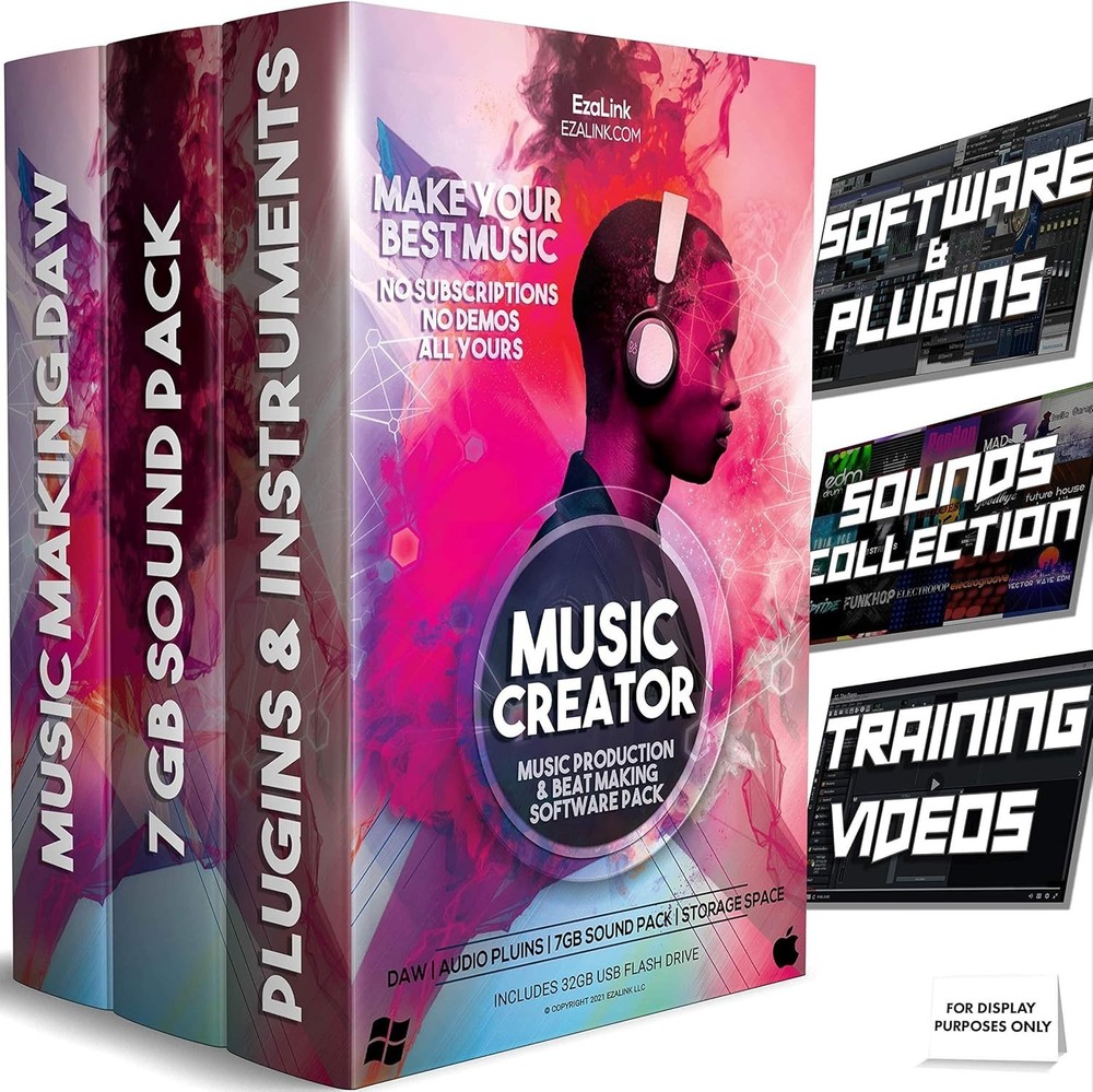 Music Software Bundle for Recording, Editing, Beat Making & Production - DAW,...
