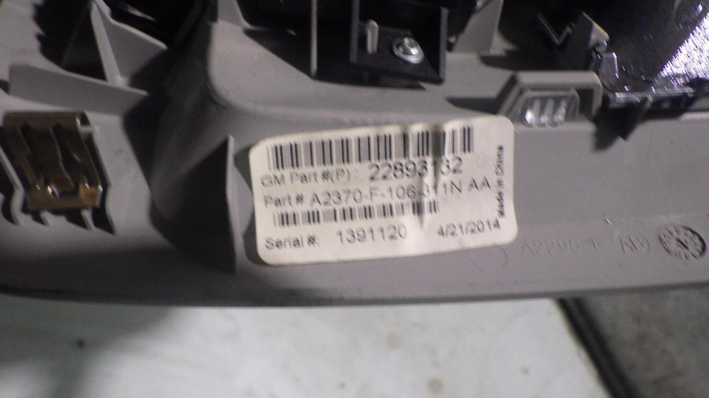 14 CADILLAC SRX Front Console roof
