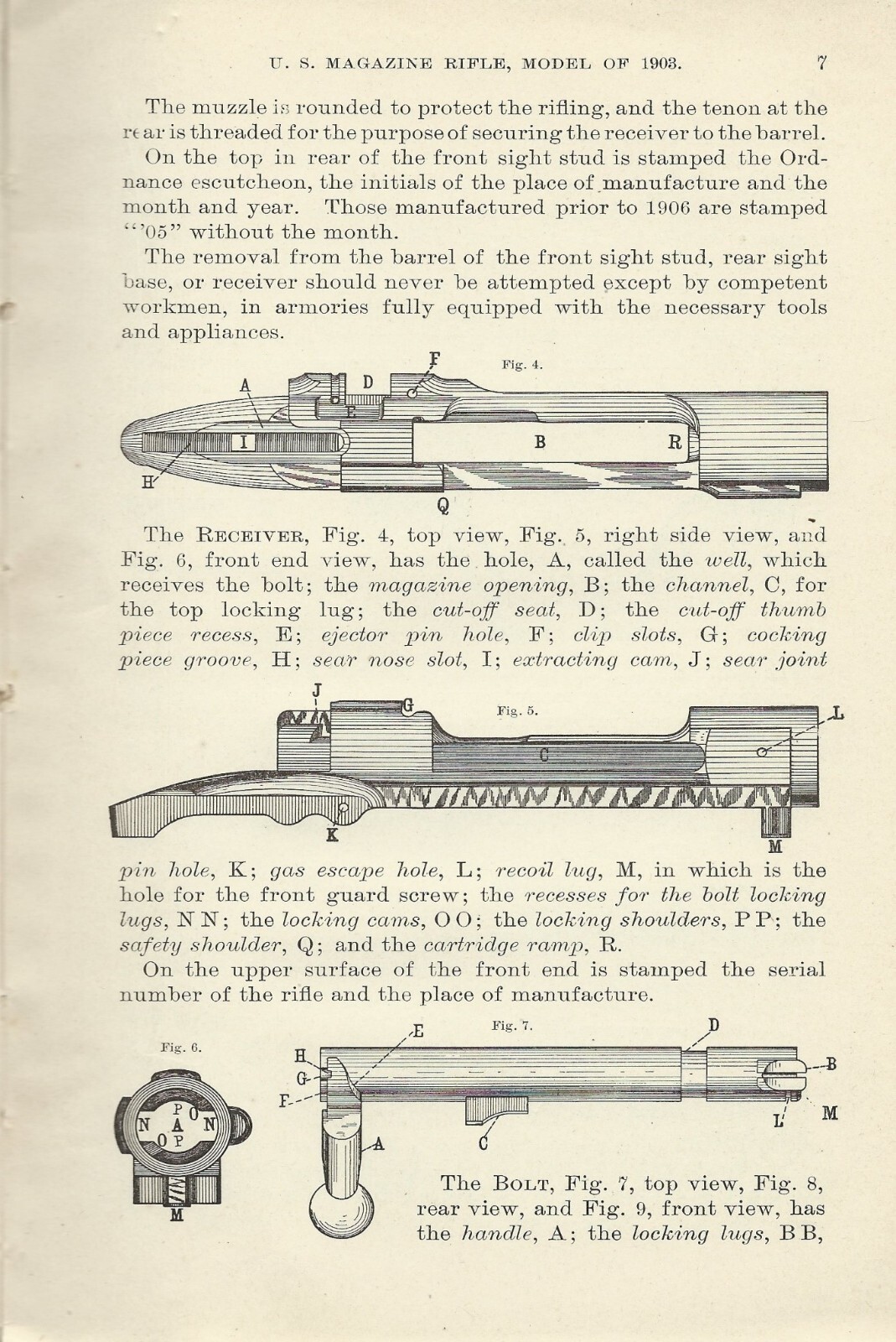U.S. Army Magazine Rifle Model 1903 Caliber 30 Springfield M1903 Book .30-06