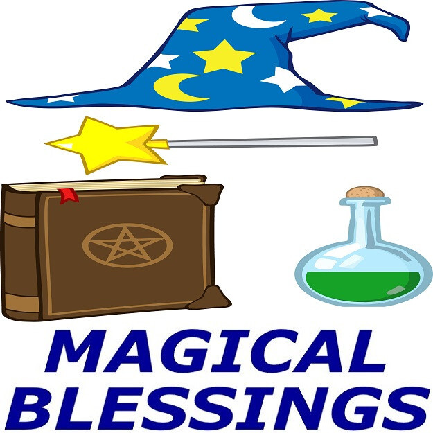 30 Custom Magical Blessings Wizard Stuff Personalized Address Labels