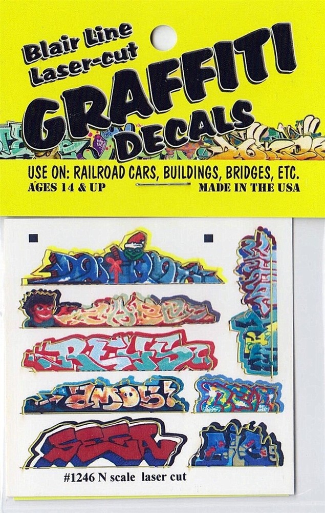 Blair Line N Graffiti Decals Mega Set #3 ~ 1246