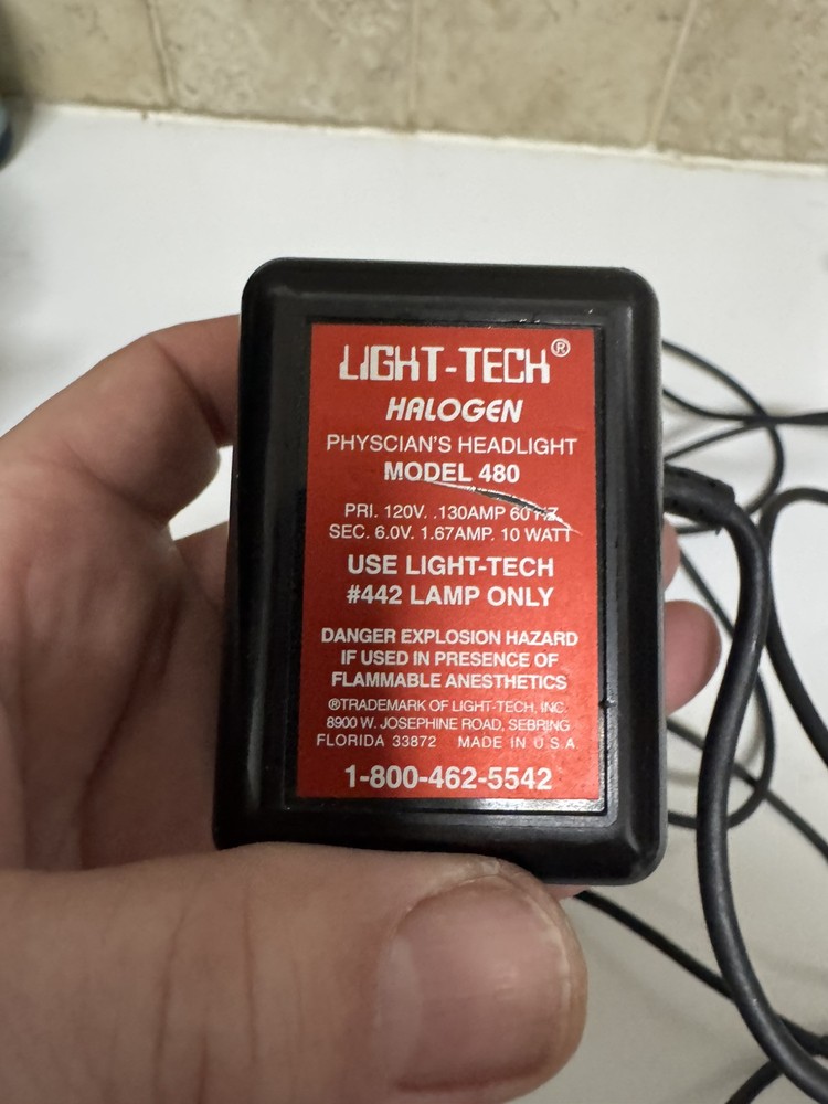 Light-Tech Halogen Physician's/Tech Focusing Headlight Model 480