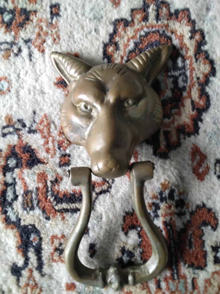 vintage fox doorknocker