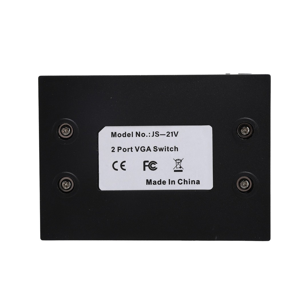 2 Input 1 Output VGA Switcher Efficient Video Conversion For Home/Office ABS