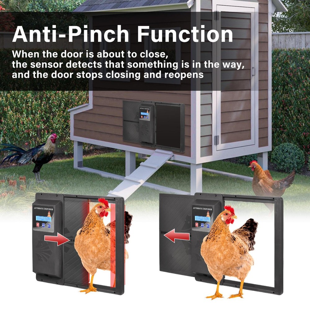Automatic Chicken Coop Door Opener with Timer Remote Control