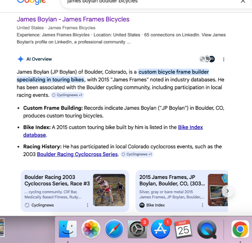 James Frames Bicycle