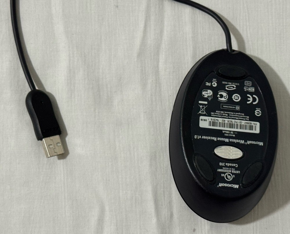MICROSOFT WIRELESS MOUSE USB RECEIVER V1.0 MODEL 1053