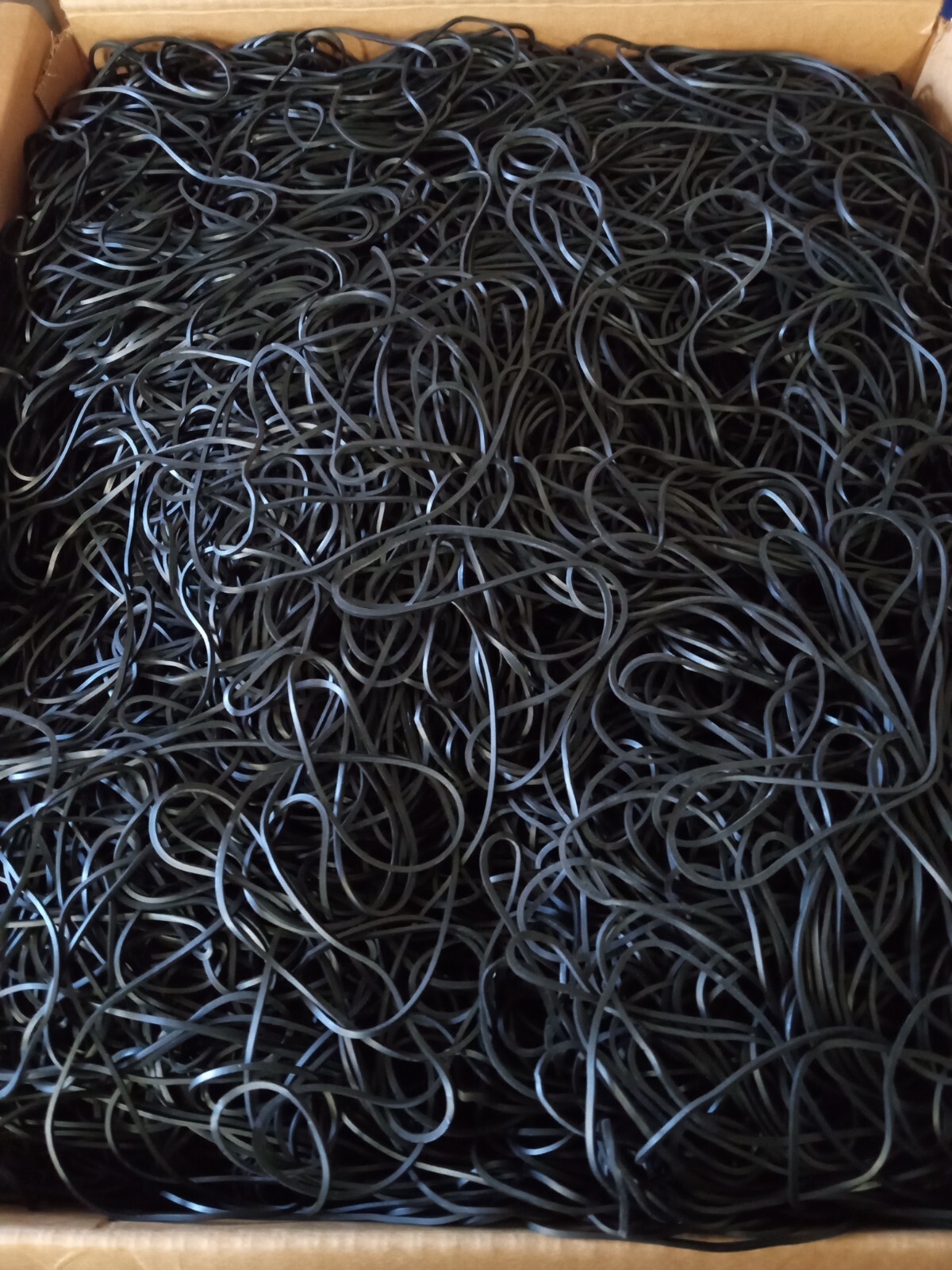 Aero Rubber Bands #117A 7" x 1/16" EPDM Black **1-CASE (Approx 8740ea)**