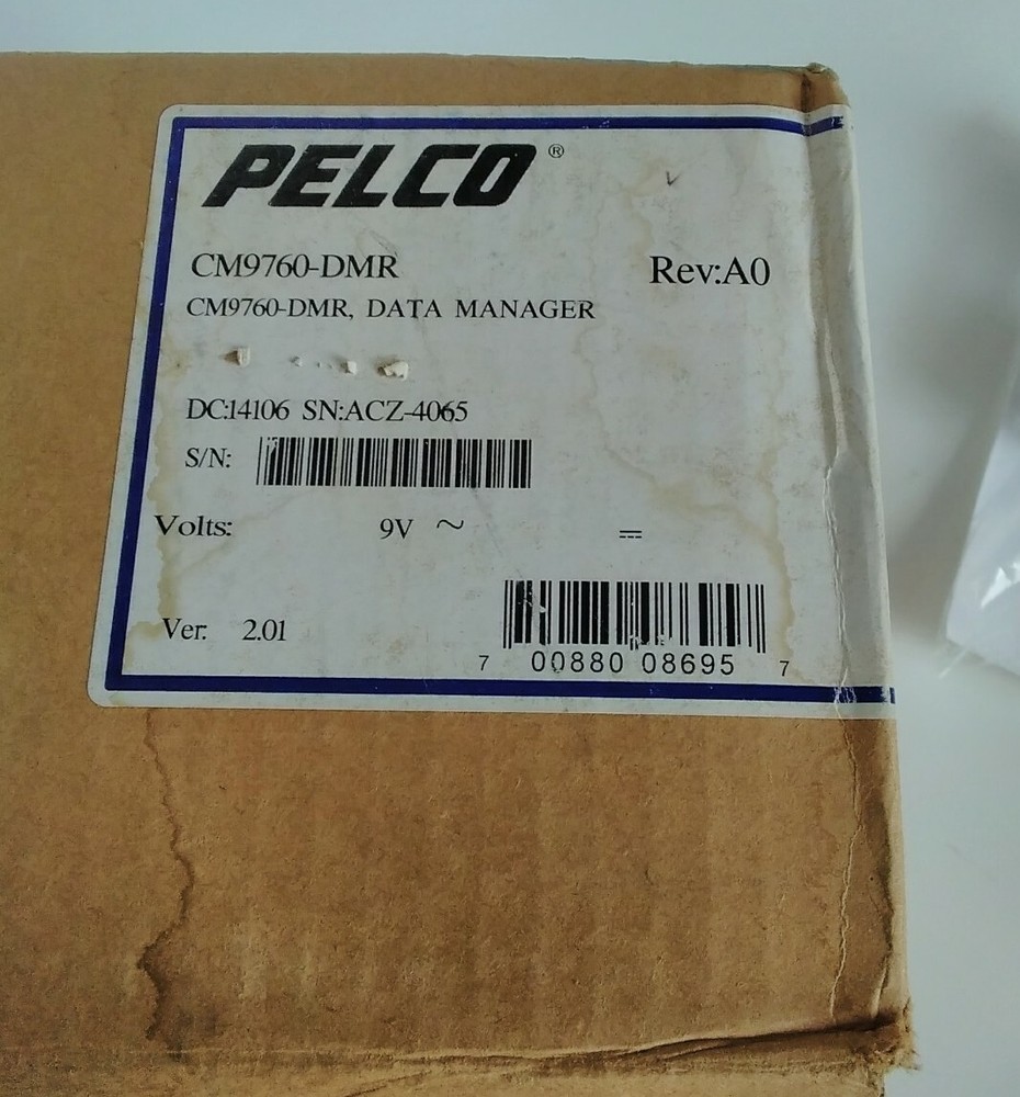 PELCO System CM9760-DMR Data Manager