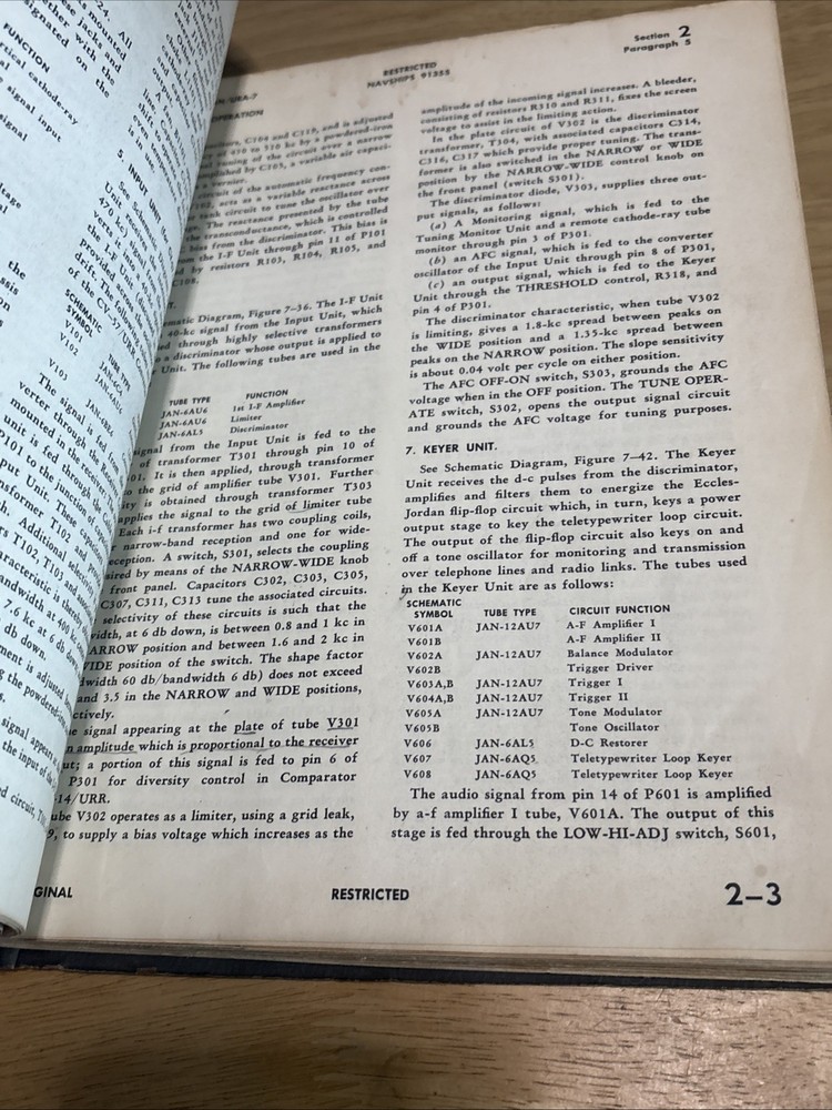 Navy Instruction Book Frequency Shift Converter-comparator Group Manual